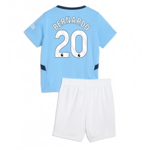 Manchester City Bernardo Silva #20 Dětské Domácí dres komplet 2024-25 Krátký Rukáv (+ trenýrky)